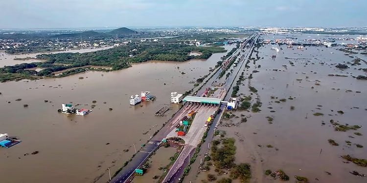 Effect of Cyclone Michaung in Chennai