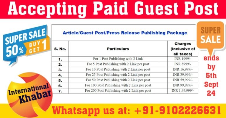 Guest Post Publishing Package