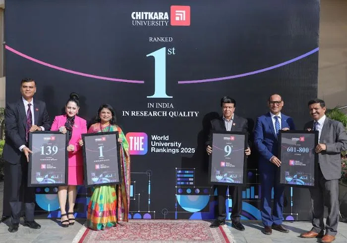 Chitkara University celebrates its remarkable achievement in the Times Higher Education World University Rankings 2025