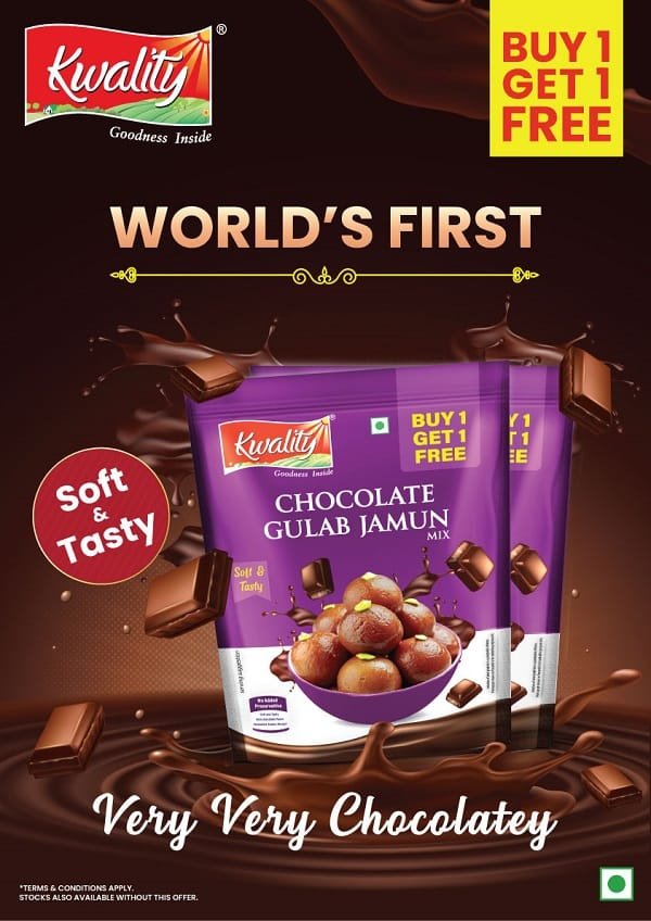 World's First Chocolate Gulab Jamun Mix from Kwality