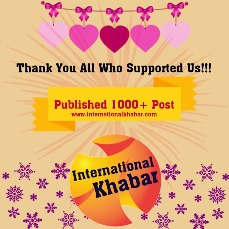 Celebrating Milestone - International Khabar Hits 1000 Posts