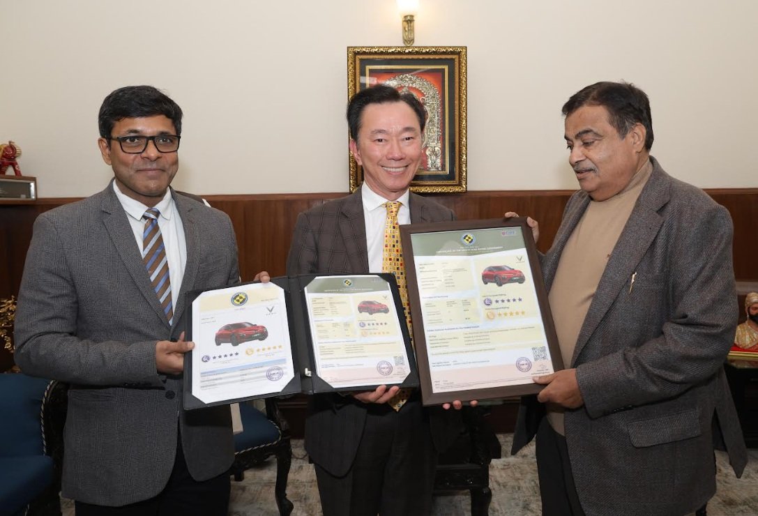 Vinfast VF 6 and VF 7 Achieve 5-Star Safety Certification from India's Bharat NCAP