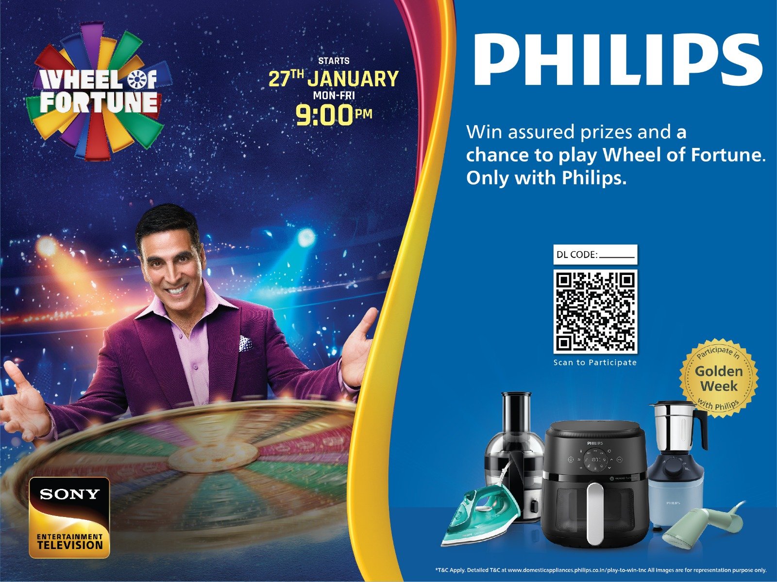 Philips Home Appliances Teams up with Wheel of Fortune, the No.1 Game Show Worldwide for a Nationwide Consumer Campaign